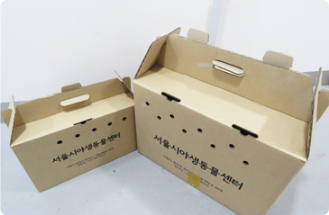 적절:조류의 경우 종이박스가 가장 안전