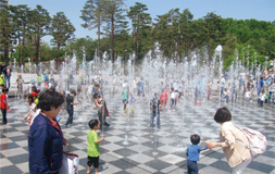 점핑분수