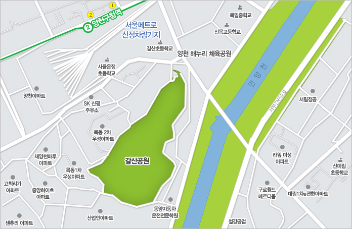 갈산공원약도